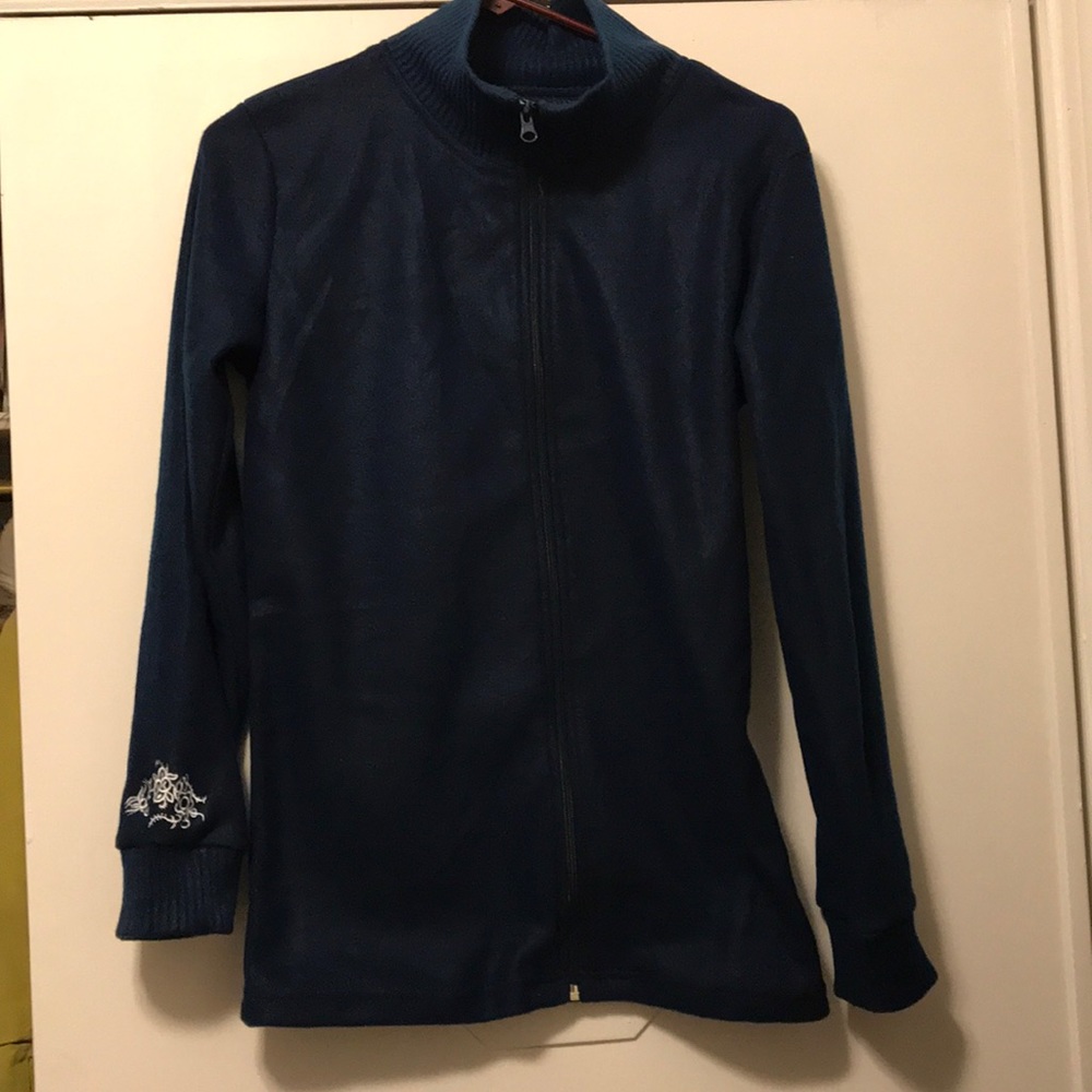 Women’s S/M Zippered Lightweight Fleece Jacket New